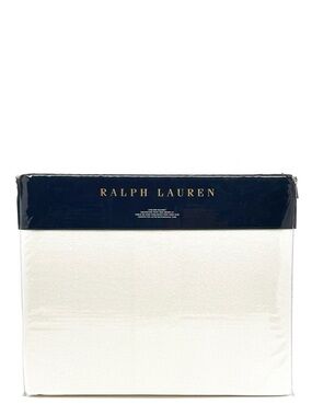 Ralph Lauren Home King Hayes Wool Blend Bed Blanket Classic Cream New NWT